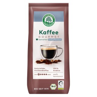 Lebensbaum Kaffee Gourmet entkoffeiniert gemahlen - Bio - 250g