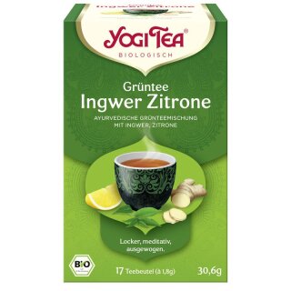 Yogi Tea Grüntee Ingwer Zitrone - Bio - 30,6g