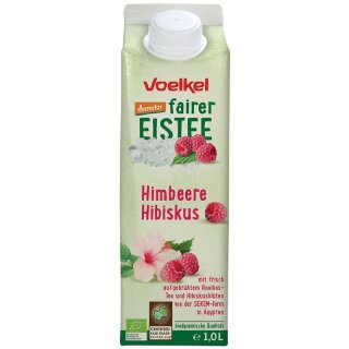 Voelkel fairer Eistee Himbeere und Hibiskus - Bio - 1l