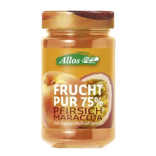 Allos Frucht Pur 75% Pfirsich-Maracuja - Bio - 250g