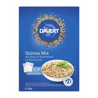 Davert Quinoa Mix Hirse Buchweizen im Kochbeutel - Bio - 250g