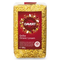 Davert Gelbe Orient Linsen - Bio - 500g