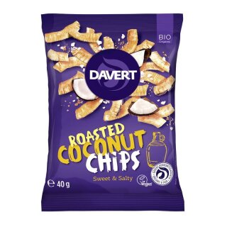 Davert Roasted Coconut Chips Sweet & Salty - Bio - 40g