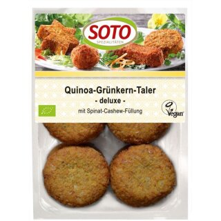 Soto Quinoa-Grünkern-Taler deluxe - Bio - 195g