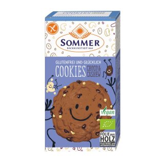 Sommer Glutenfrei und Glücklich Cookies Schoko & Cashew - Bio - 125g