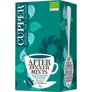 Cupper After Dinner Mints Kräutertee - Bio - 20x1,9g