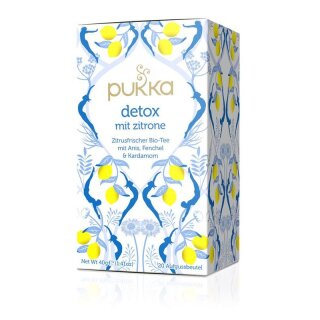 Pukka Detox mit Zitrone - Bio - 20x2g