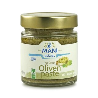 Mani MANI Grüne Olivenpaste, NL Fair - Bio - 180g