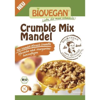 Biovegan Crumble Mix Mandel - Bio - 124g