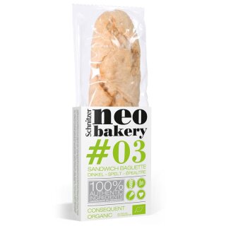 Schnitzer neo bakery #03 Sandwich Baguette Dinkel - Bio - 200g