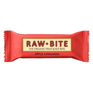 Raw Bite Apple Cinnamon - Bio - 50g x 12  - 12er Pack VPE