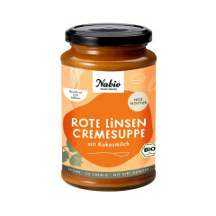 Nabio Rote Linsen Suppe + Kokosmilch - Bio - 375ml