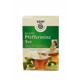 GEPA bio&fair Pfefferminz Tee Teebeutel - Bio - 34g