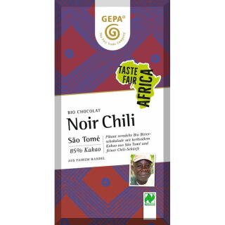 GEPA Noir Schokolade mit Chili - Bio - 80g