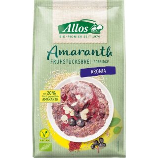 Allos Amaranth Frühstücksbrei Aronia - Bio - 400g