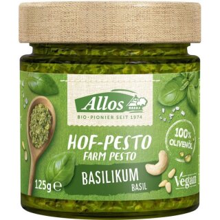 Allos Hof-Pesto Basilikum - Bio - 125g