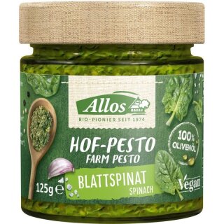 Allos Hof-Pesto Blattspinat - Bio - 125g