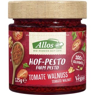 Allos Hof-Pesto Tomate Walnuss - Bio - 125g