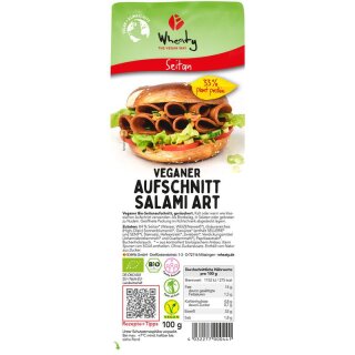 Wheaty Vegane Slices Salami - Bio - 100g