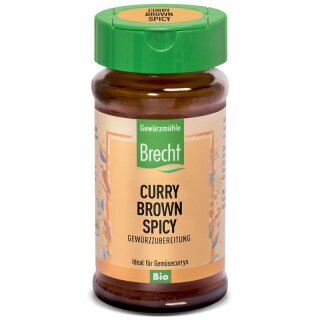 Gewürzmühle Brecht Curry braun spicy Glas - Bio - 35g