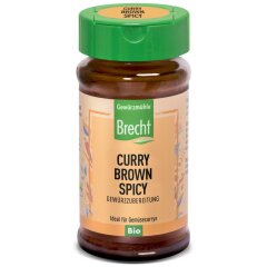 Gewürzmühle Brecht Curry brown spicy Glas - Bio...