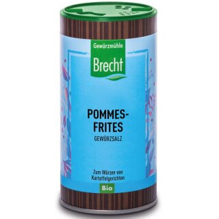 Gewürzmühle Brecht Pommes-Frites Gewürzsalz Streuer - Bio - 200g