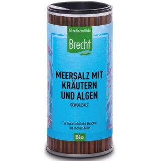 Gewürzmühle Brecht Meersalz mit Kräut. u. Algen NFD - Bio - 40g