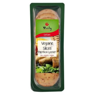 Wheaty Wheaty Vegane Slices Paprika-Lyoner - Bio - 100g