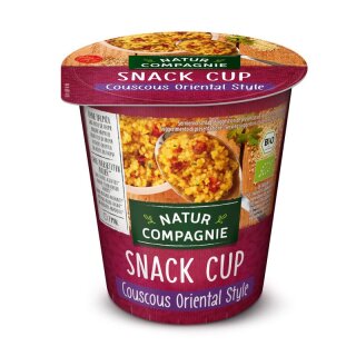 Natur Compagnie Snack Cup Couscous Oriental Style - Bio - 68g