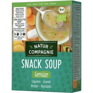 Natur Compagnie Fixe Tasse Instant-Suppe Gemüse - Bio - 3x18g