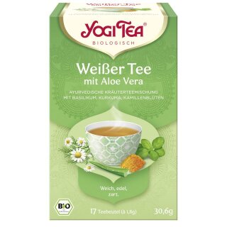 Yogi Tea Weißer Tee mit Aloe Vera - Bio - 30,6g