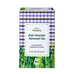 Herbaria Anis-Fenchel-Kümmel-Tee 15FB - Bio - 30g