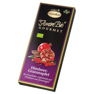 Liebhart’s Himbeer-Granatapfel-Zartbitter-Schokolade - Bio - 100g
