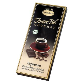 Liebharts Espresso-Zartbitter-Schokolade - Bio - 100g
