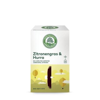 Lebensbaum Zitronengras & Hurra Bio-Kräuter-Grüntee - Bio - 20 x 2g