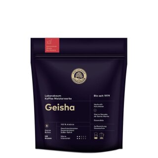 Lebensbaum Kaffee Meisterwerke Geisha ganze Bohne - Bio - 125g