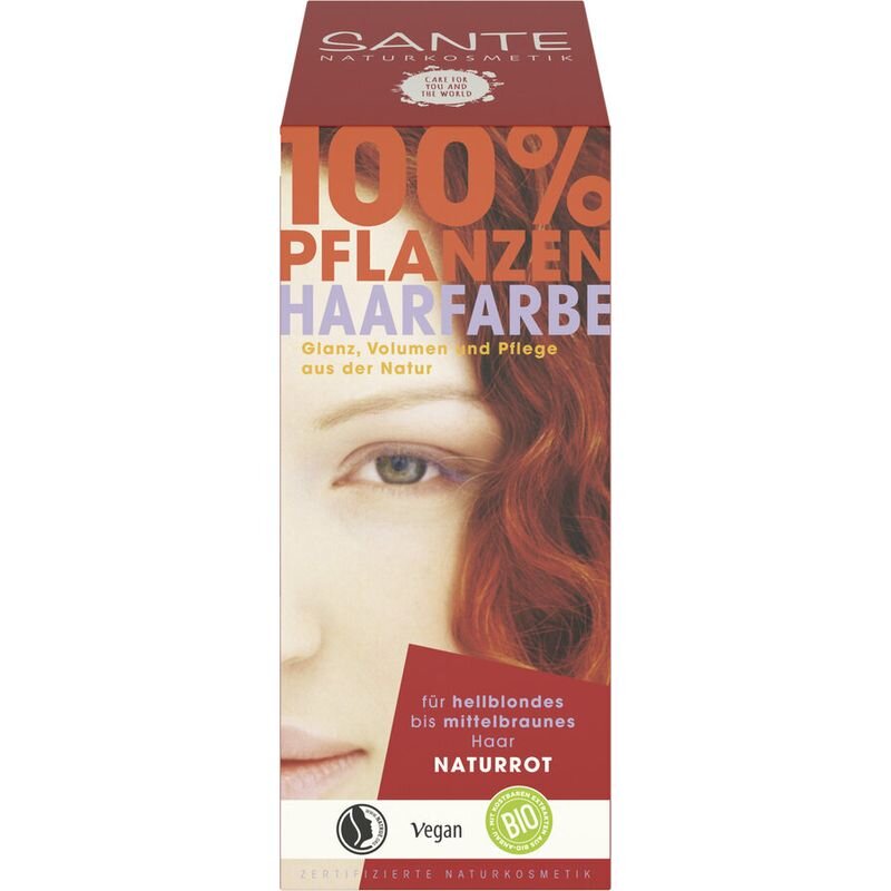 - 100g naturrot Sante Pflanzen-Haarfarbe