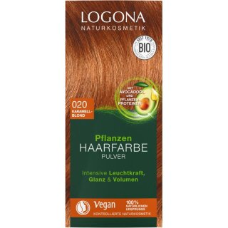 Logona Pflanzen Haarfarbe Pulver 020 karamellblond - 100g