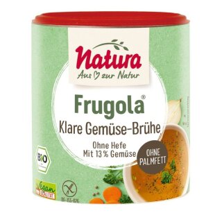 Natura Frugola Klare Gemüse-Brühe ohne Hefe - Bio - 200g