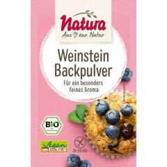Natura Weinstein-Backpulver 3er-Pack - Bio - 54g