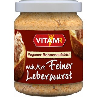 Vitam veganer Bohnenaufstrich nach Art Feiner Leberwurst - Bio - 120g