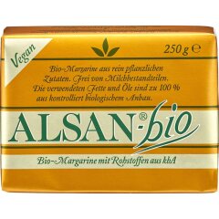 Alsan - Margarine mit Rohstoffen aus kbA - Bio - 250g