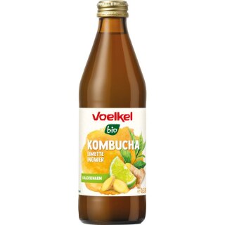 Voelkel Kombucha Limette & Ingwer - Bio - 0,33l