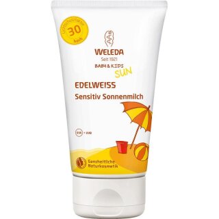 Weleda Baby & Kids Edelweiss Sensitiv Sonnenmilch LSF 30 - 150ml