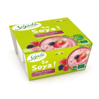 Sojade Soja Spezialität Rote Früchte - Bio - 4x100g