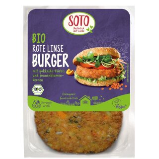 Soto Burger Gemüse "rote Linse" - Bio - 160g
