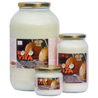 Kokovita Kokosnussöl desodoriert ohne Kokosgeruch/Kokosgeschmack - Bio - 1000ml