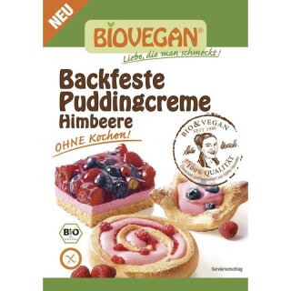 Biovegan Backfeste Puddingcreme Himbeere - Bio - 52g