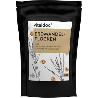 Gesund & Leben vitaldoc ERDMANDEL-FLOCKEN grob - Bio - 400g