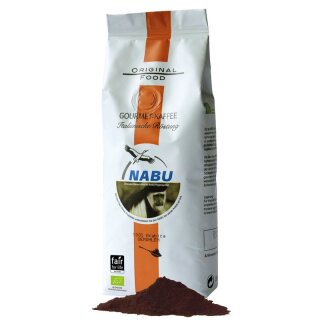 Nabu Gourmet-Kaffee Italienische Röstung gemahlen - Bio - 250g